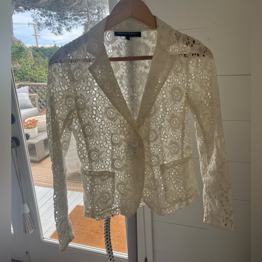 Nanette Lepore white lace jacket too